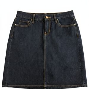 Stylish Dark Blue Denim Mini Skirt